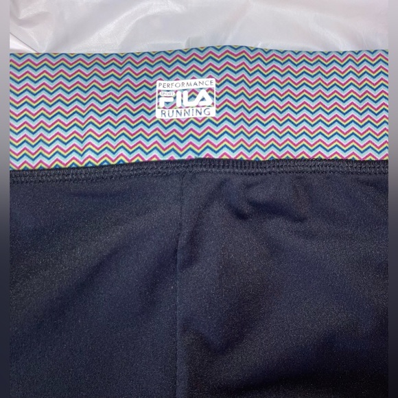 FILA Sport Performance Women’s Athletic Rainbow capris Leggings POCKETS Size XL - Picture 5 of 14